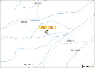 map of Dhanaula