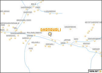 map of Dhānawāli