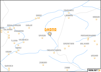 map of Dhāna