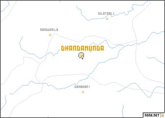 map of Dhandāmunda