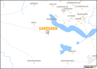 map of Dhandāsa