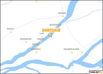 map of Dhāndhia