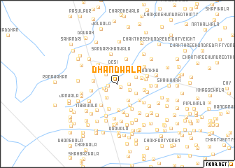 map of Dhandwāla