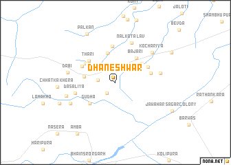 map of Dhaneshwar