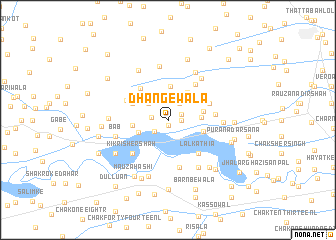 map of Dhāngewāla