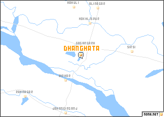 map of Dhanghata