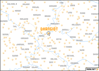 map of Dhangiot