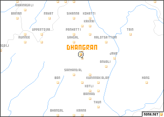 map of Dhangrān