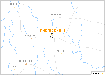 map of Dhanīakhāli