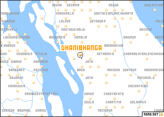 map of Dhānibhānga