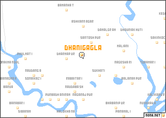 map of Dhani Gāgla