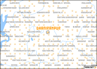 map of Dhanirāmpur