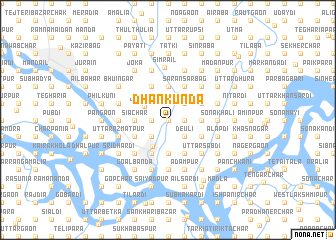 map of Dhankunda