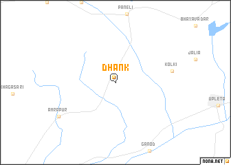 map of Dhānk