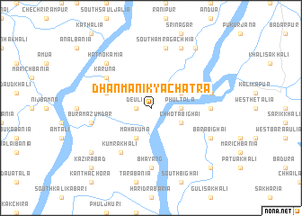 map of Dhanmānikya Chatra