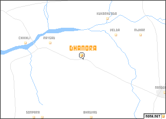 map of Dhānora