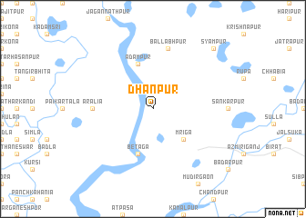 map of Dhānpur