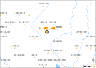 map of Dhānsail
