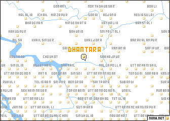 map of Dhāntara