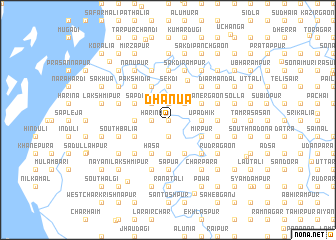 map of Dhānua