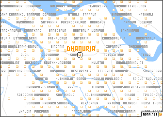 map of Dhānuria