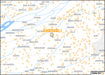 map of Dhanwāli