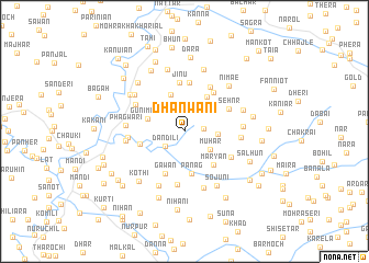 map of Dhanwāni