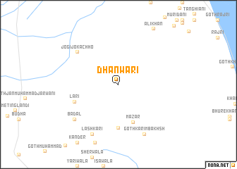map of Dhanwāri