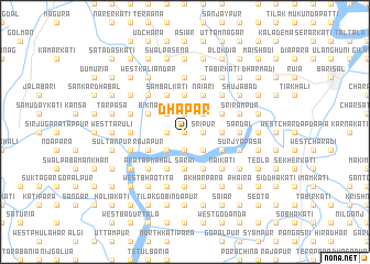 map of Dhāpar
