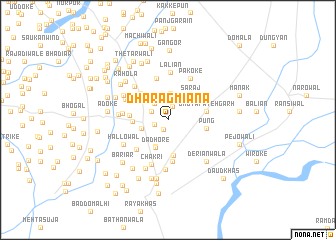 map of Dharag Miāna