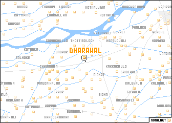 map of Dhārawāl