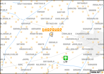 map of Dharāwar