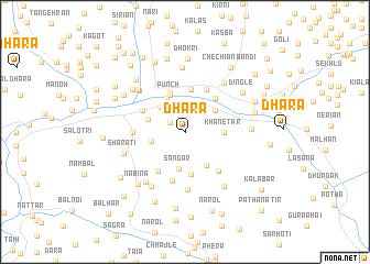 map of Dhara