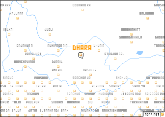 map of Dhāra