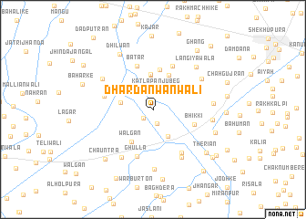 map of Dhardānwānwāli