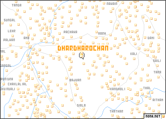 map of Dhar Dharochān