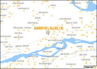 map of Dhariāla Jālīb