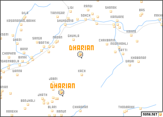 map of Dhāriān