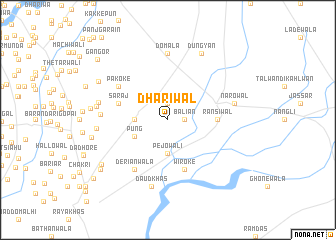 map of Dhārīwāl