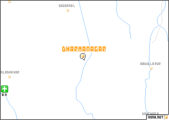 map of Dharmanagar