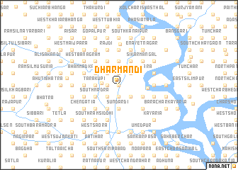 map of Dharmāndi