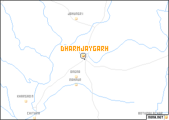 map of Dharmjaygarh