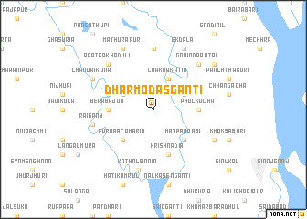 map of Dharmodāsgānti