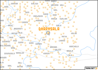 map of Dharmsāla