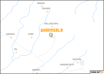 map of Dharmsāla
