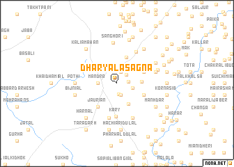 map of Dharyāla Sagna