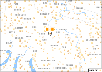 map of Dhar