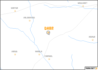 map of Dhār