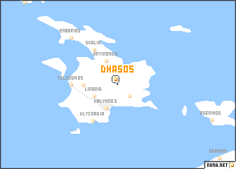 map of Dhásos