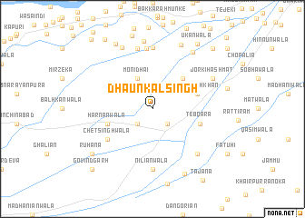 map of Dhaunkal Singh